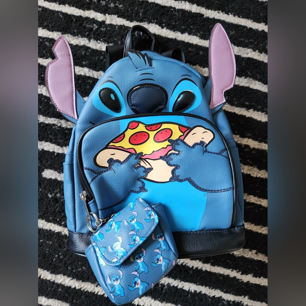 Pizza Stitch Backpack Purse
